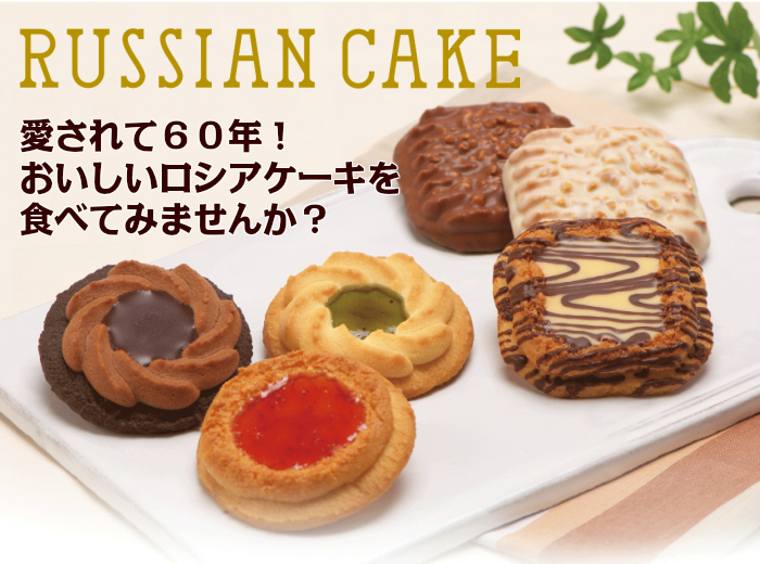 ロシアケーキお徳用パック48個入 6種詰め合わせ