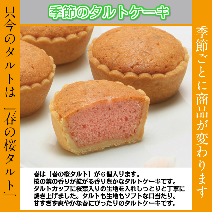 春の桜タルト