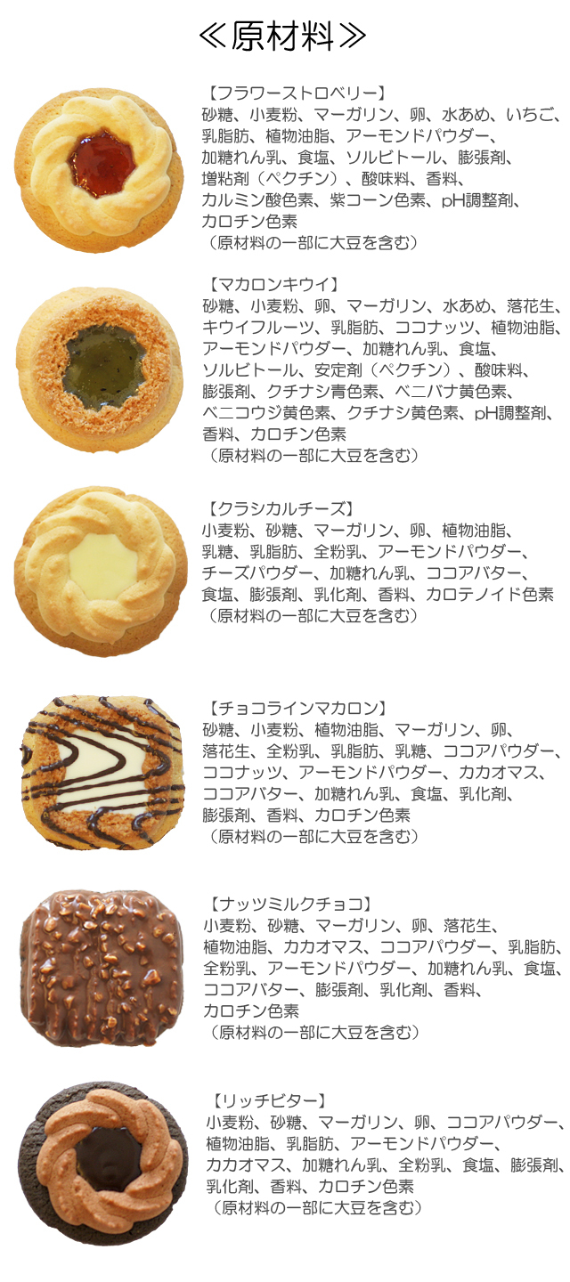 新ロシアケーキ原材料