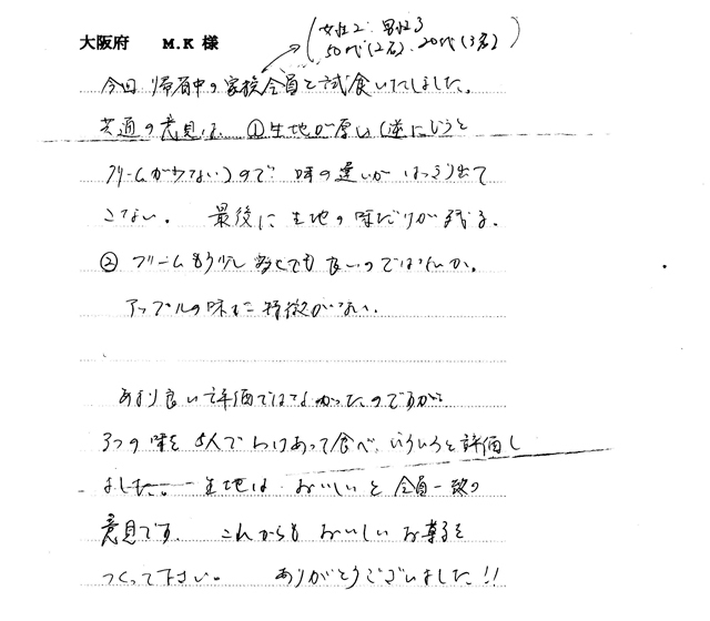 フルーツサブレの感想